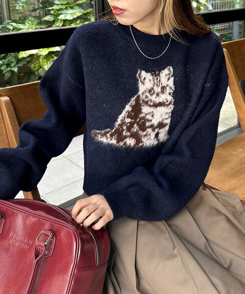 w closet（ダブルクローゼット）の「【新色登場！】キャットニットプル