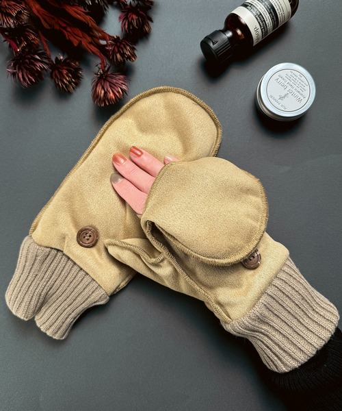 2-10D8 ムートン風 2way ミトン（手袋）｜CALIFORNIA OUTFITTERS