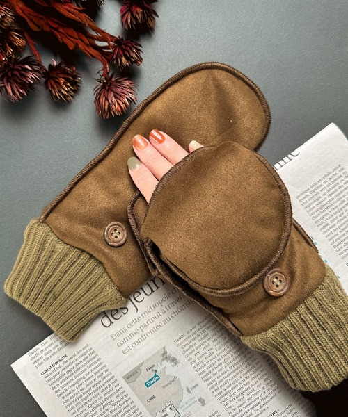 2-10D8 ムートン風 2way ミトン（手袋）｜CALIFORNIA OUTFITTERS