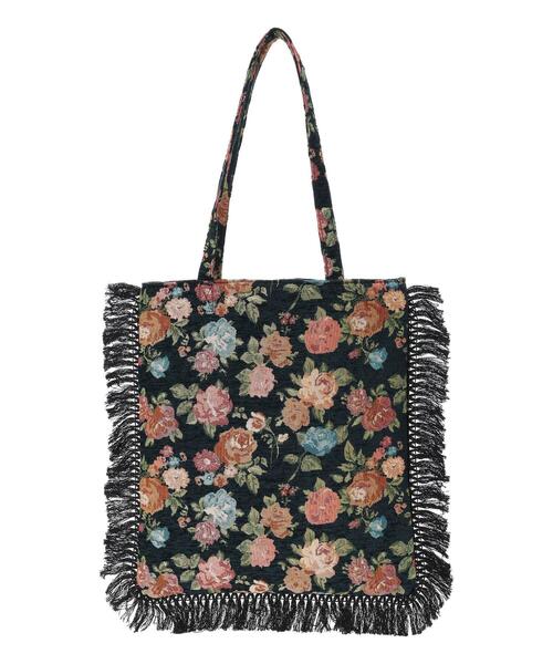 Samansa Mos2（サマンサ モスモス）の「花柄アソートゴブラントートバッグ（ハンドバッグ・レディース・ネイビー/ベージュ・F）」の16枚目の写真