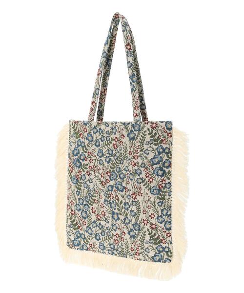 Samansa Mos2（サマンサ モスモス）の「花柄アソートゴブラントートバッグ（ハンドバッグ・レディース・ネイビー/ベージュ・F）」の22枚目の写真