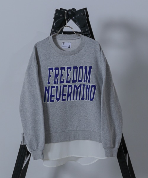 OKIRAKU（オキラク）の「(OKIRAKU×ROSEBUD)フロッキープリント ドッキングヘムスウェット（スウェット・レディース・ホワイト系その他/グレー・FREE）」の20枚目の写真