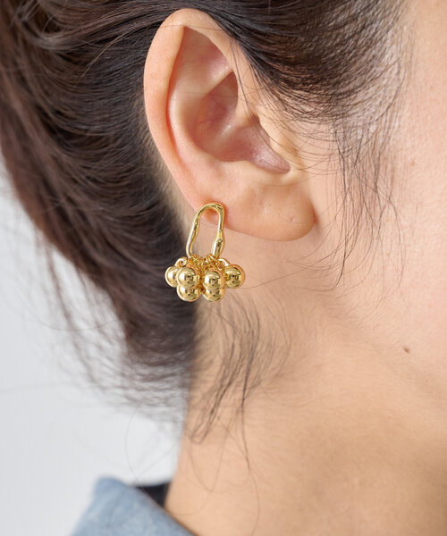 LIVETART（リヴェタート）の「《LIVETART》つぶつぶピアス（ピアス（両耳用）・レディース・ゴールド・FREE）」の4枚目の写真