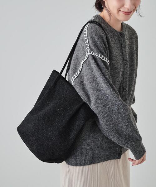 SHOO・LA・RUE（シューラルー）の「◆つまみハンドルラメトートバッグ（トートバッグ・レディース・シルバー系その他/シルバー/ブロンズ/ブラック・00）」の5枚目の写真