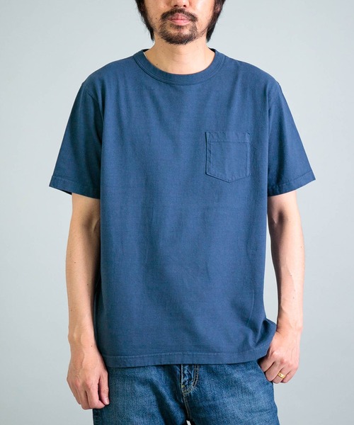 正規店仕入れの OMNIGOD mens / オムニゴッド] 天竺 ショートスリーブポケット トップス