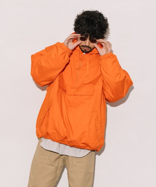 HINSON(ヒンソン)の「HINSON/ヒンソン リバーシブル 中綿 アノラックパーカー/プルオーバー(ブルゾン・メンズ・ブラック/オレンジ・MEDIUM/LARGE)」の20枚目の写真