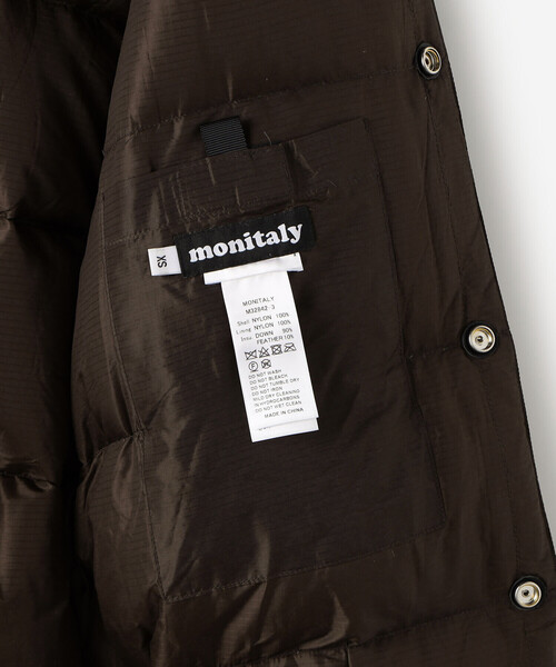 MONITALY（モニタリー）の「monitaly | ナイロン ダウンジャケット BROWN WOMEN（ダウンジャケット/コート・レディース・ブラウン・XS）」の14枚目の写真