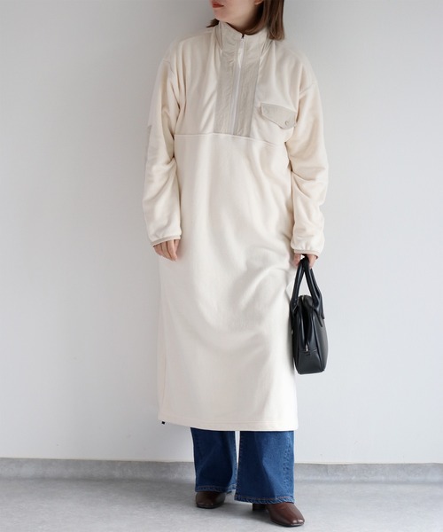 セール】フリースハーフジップワンピース（ワンピース）｜cepo（セポ