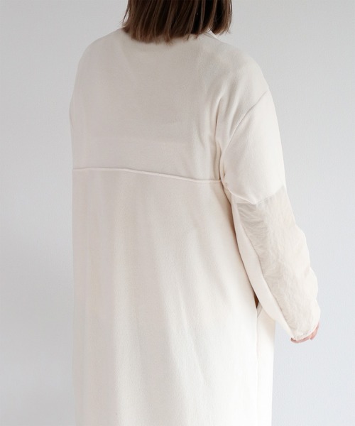 cepo(セポ)の「フリースハーフジップワンピース(ワンピース・レディース・オフホワイト/チャコール・FREE)」の13枚目の写真