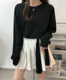 一枚でもバツグンの存在感 バックリボン 長袖 プルオーバー リボン バレエコア