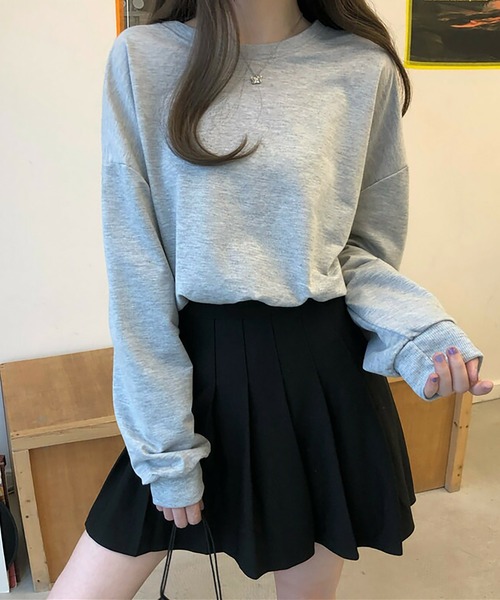 Asterellivi(アステレリビ)の「一枚でもバツグンの存在感 バックリボン 長袖 プルオーバー リボン バレエコア(Tシャツ/カットソー・レディース・ホワイト/ブラック/グレー・M/L/LL)」の6枚目の写真