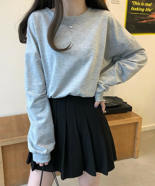 Asterellivi(アステレリビ)の「一枚でもバツグンの存在感 バックリボン 長袖 プルオーバー リボン バレエコア(Tシャツ/カットソー・レディース・ホワイト/ブラック/グレー・M/L/LL)」の7枚目の写真