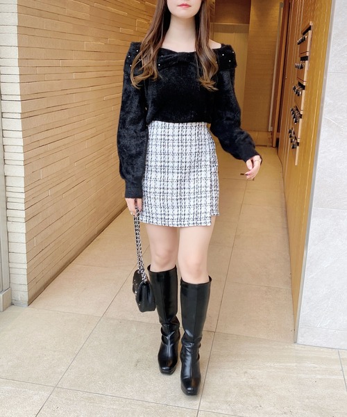 INGNI（イング）の「ツイードラップスカパン／Ａ（スカート・レディース・ブラック系その他2/ホワイト系その他5・FREE）」の22枚目の写真
