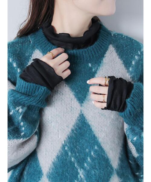 ehka sopo（エヘカソポ）の「シアーハイネックカットソー（Tシャツ/カットソー・レディース・ブラック/オフホワイト/ミント/グレー・F）」の16枚目の写真