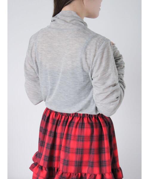 ehka sopo（エヘカソポ）の「シアーハイネックカットソー（Tシャツ/カットソー・レディース・ブラック/オフホワイト/ミント/グレー・F）」の18枚目の写真