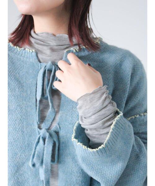 ehka sopo（エヘカソポ）の「シアーハイネックカットソー（Tシャツ/カットソー・レディース・ブラック/オフホワイト/ミント/グレー・F）」の22枚目の写真