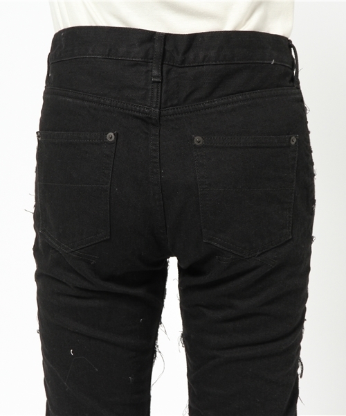 MIHARAYASUHIRO（ミハラヤスヒロ）の「【miharayasuhiro】クラッシュデニム 42032149（デニムパンツ・レディース・ブラック/ホワイト・36）」の7枚目の写真