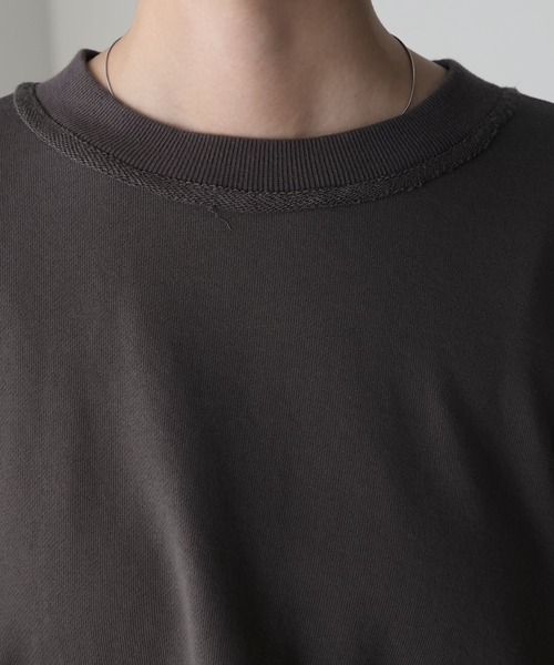 forksy.(フォルクシー)の「【forksy.】アウトリンキングリメイク風スウェット(スウェット・レディース・チャコール/グレイッシュブルー・FREE)」の19枚目の写真