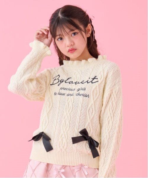 セール】ケーブルロゴニット（ニット/セーター）｜by LOVEiT（バイ