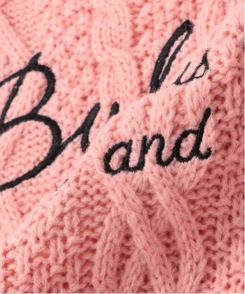 by LOVEiT（バイラビット）の「ケーブルロゴニット（ニット/セーター・キッズ・グレー/オフホワイト/ピンク・120cm/130cm/140cm/150cm/160cm）」の8枚目の写真