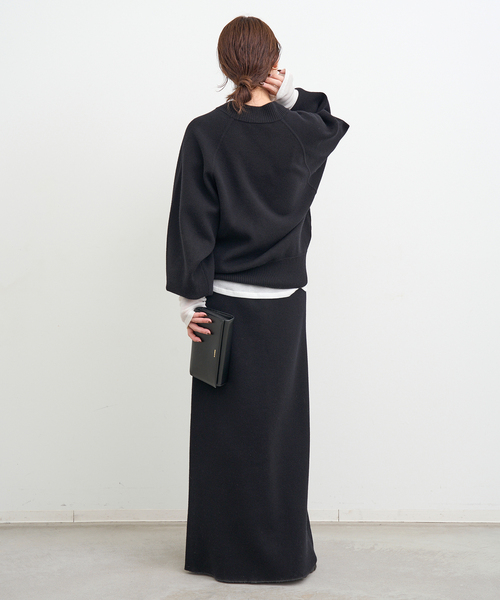 【CINOH/チノ 】KNIT MAXI SKIRT CINOH/チノ 】KNIT MAXI SKIRT（スカート）｜CINOH（チノ）の