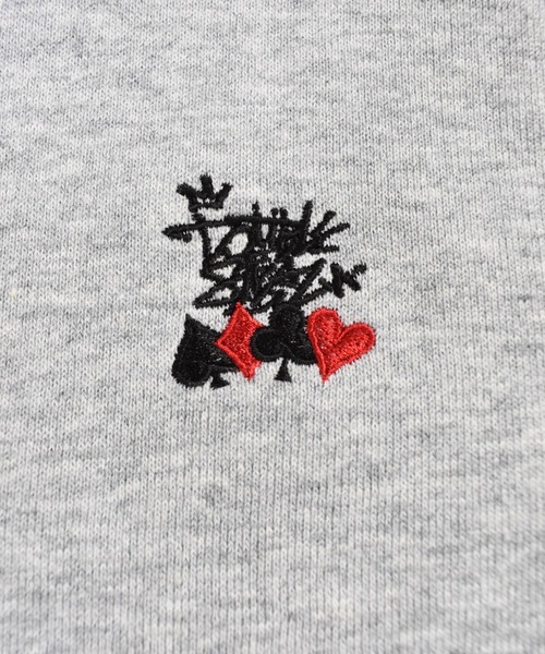 cards embroidery 裏パイルパーカー（スウェット）｜DOUBLE STEAL（ダブルスティール）