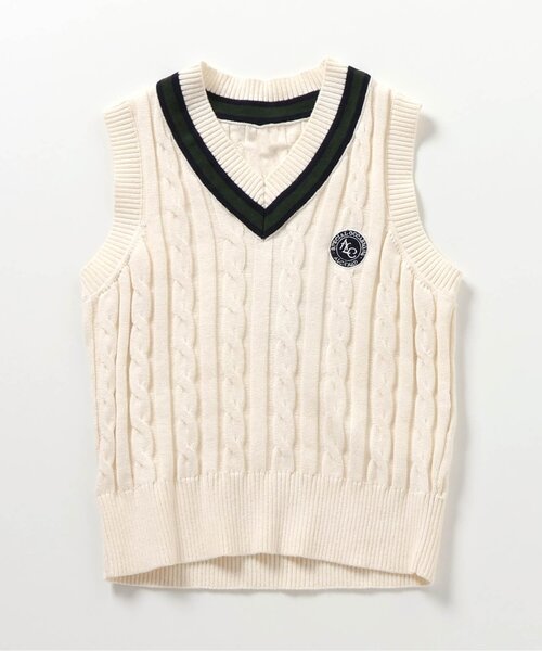 apres les cours（アプレレクール）の「【フォーマル対応】ラインニットベスト_マシンウォッシャブル（ベスト・キッズ・アイボリー・90/100/110/120/130）」の6枚目の写真