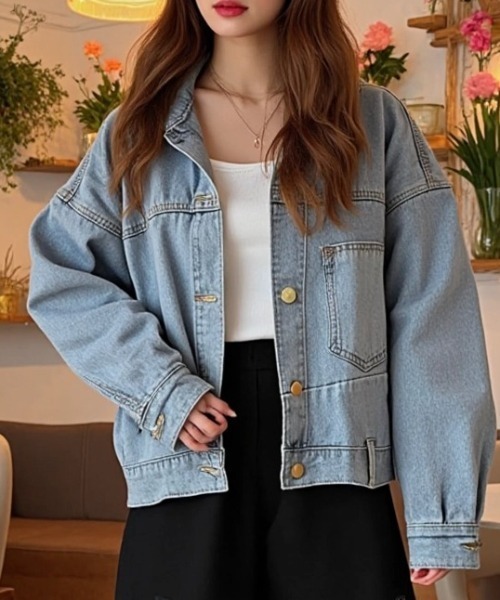 paravion（パラビオン）の「デニムジャケット（デニムジャケット・レディース・ブルー・LARGE/MEDIUM）」の13枚目の写真