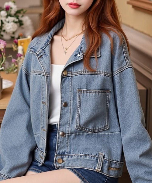 paravion（パラビオン）の「デニムジャケット（デニムジャケット・レディース・ブルー・LARGE/MEDIUM）」の14枚目の写真