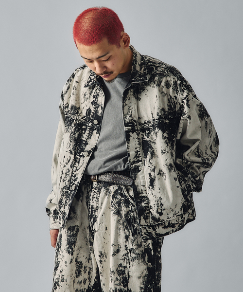 JOURNAL STANDARD J.S HOMESTEAD(ジャーナルスタンダードホームステッド)の「J.S.Homestead / ハンドブリーチ デニムトラッカー(デニムジャケット・メンズ・ブラック系その他・MEDIUM/LARGE)」の8枚目の写真