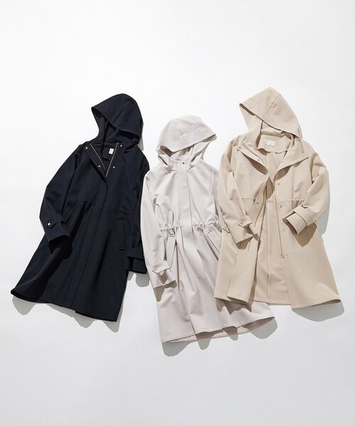 ANY SIS(エニィスィス)の「【撥水・UVカット・洗える】フーデットロング コート(その他アウター・レディース・ベージュ系/ライトグレー系/ネイビー系・4)」の22枚目の写真