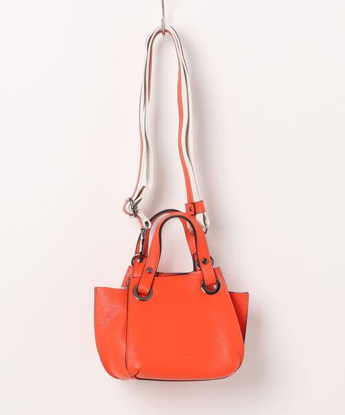 RIPANI（リパーニ）の「【RIPANI】シュリンクレザーミニハンドバッグ(Q56500)（ハンドバッグ・レディース・レッド/ライトグレー・ALL）」の10枚目の写真