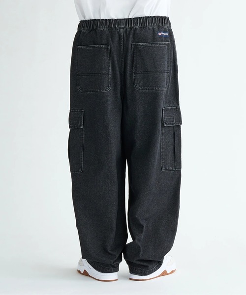DC SHOES(ディーシーシューズ)の「25 SUPER WIDE CARGO/DCウエストゴムワイドカーゴパンツ(カーゴパンツ・メンズ・ブラック/ブラック系その他/ライトブルー・X-LARGE/LARGE/MEDIUM)」の6枚目の写真