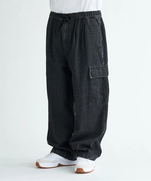 DC SHOES(ディーシーシューズ)の「25 SUPER WIDE CARGO/DCウエストゴムワイドカーゴパンツ(カーゴパンツ・メンズ・ブラック/ブラック系その他/ライトブルー・X-LARGE/LARGE/MEDIUM)」の7枚目の写真