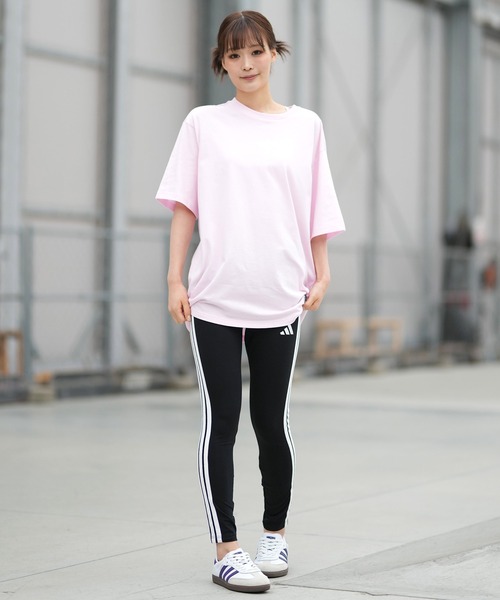 adidas（アディダス）の「adidas/アディダス レギンス エッセンシャルズ スリーストライプス コットンタイツ KVC52（レギンス/スパッツ・レディース・ブラック×ホワイト・M/L）」の11枚目の写真