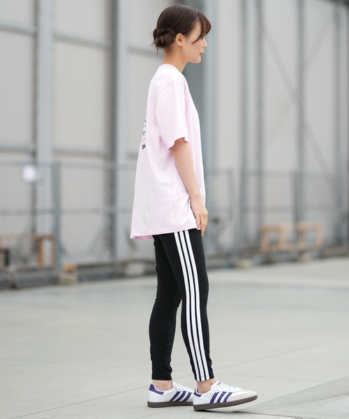 adidas（アディダス）の「adidas/アディダス レギンス エッセンシャルズ スリーストライプス コットンタイツ KVC52（レギンス/スパッツ・レディース・ブラック×ホワイト・M/L）」の14枚目の写真