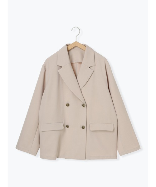 ehka sopo（エヘカソポ）の「テーラードジャケット（ノーカラージャケット・レディース・ベージュ/グレー/ネイビー・F）」の18枚目の写真