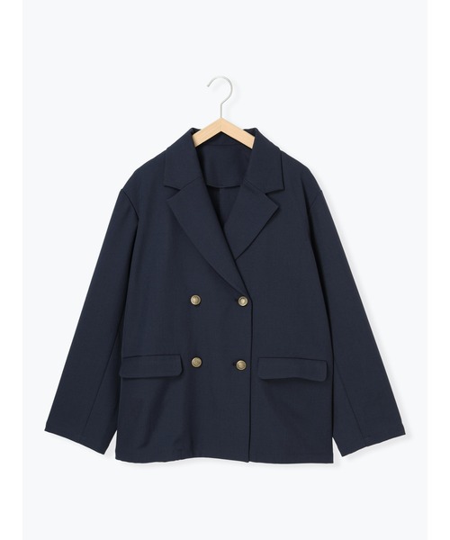 ehka sopo（エヘカソポ）の「テーラードジャケット（ノーカラージャケット・レディース・ベージュ/グレー/ネイビー・F）」の19枚目の写真