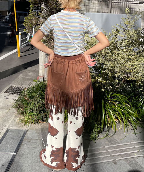 HELLO.SANFRANCISCO(ハローサンフランシスコ)の「【HELLO.SANFRANCISCO/ハローサンフランシスコ】マルチボーダーレースフリルトップス(Tシャツ/カットソー・レディース・ブルー/レッド・ONE SIZE)」の21枚目の写真