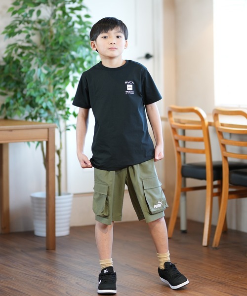 RVCA(ルーカ)の「RVCA/ルーカ KIDS POSTING RVCA ST キッズ Tシャツ BF045-P85(Tシャツ/カットソー・キッズ・ブラック/ホワイト・130cm/150cm/160cm/140cm)」の16枚目の写真