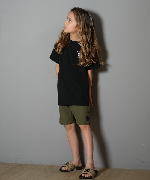 RVCA(ルーカ)の「RVCA/ルーカ KIDS POSTING RVCA ST キッズ Tシャツ BF045-P85(Tシャツ/カットソー・キッズ・ブラック/ホワイト・130cm/150cm/160cm/140cm)」の10枚目の写真