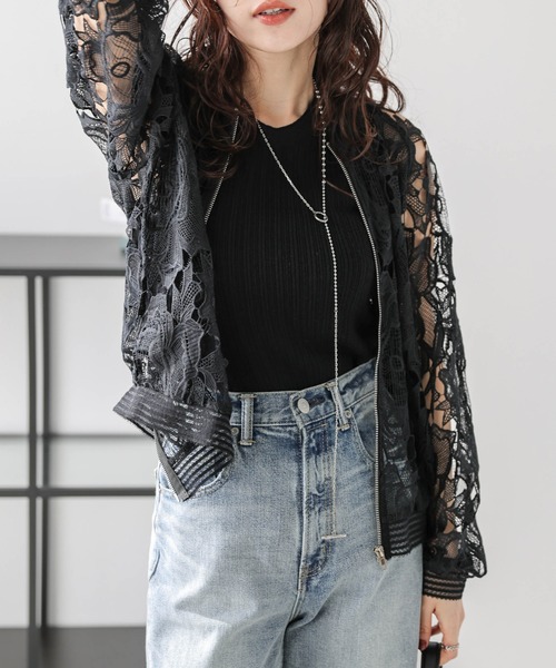 AMELY（エミリー）の「レースブルゾン（ブルゾン）」 - WEAR
