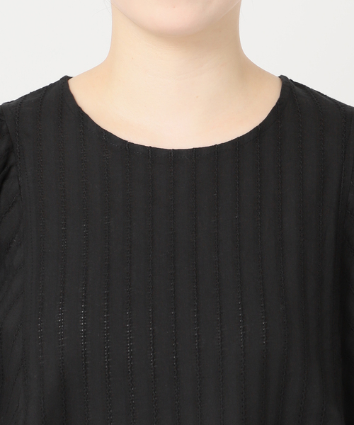 JOURNAL STANDARD relume(ジャーナルスタンダード レリューム)の「《追加》ドビーパフスリーブブラウス(シャツ/ブラウス・レディース・ブラック/ホワイト・FREE)」の19枚目の写真