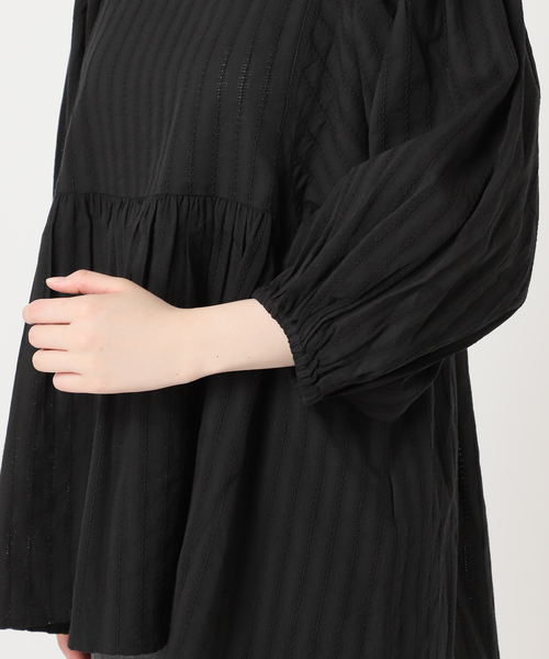 JOURNAL STANDARD relume(ジャーナルスタンダード レリューム)の「《追加》ドビーパフスリーブブラウス(シャツ/ブラウス・レディース・ブラック/ホワイト・FREE)」の22枚目の写真