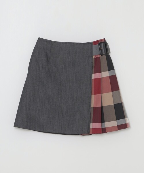 BLUE LABEL CRESTBRIDGE(ブルーレーベルクレストブリッジ)の「スラブシャンブレーデニムミニスカート(スカート・レディース・ダークネイビー/ベージュ/ブルー系その他4・38/36)」の10枚目の写真