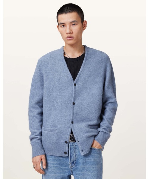ALLSAINTS(オールセインツ)の「RENN WOOL BLEND CARDIGAN | RENN ウール ブレンド カーディガン(カーディガン/ボレロ・メンズ・ブルー系その他・XS/S/M/L/XL)」の5枚目の写真