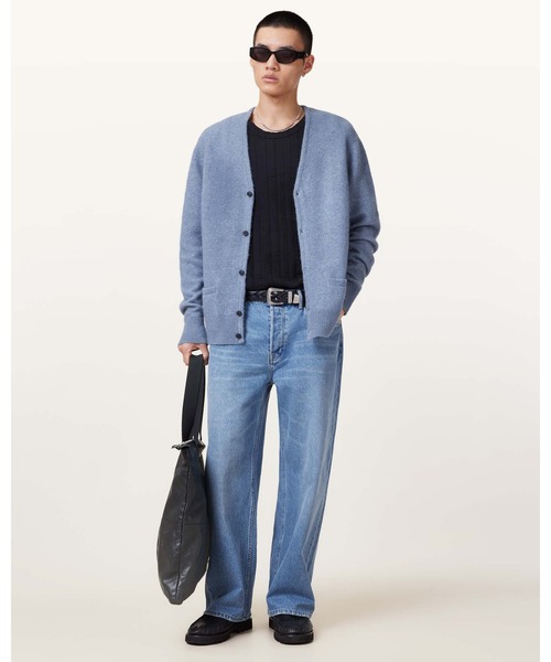 ALLSAINTS(オールセインツ)の「RENN WOOL BLEND CARDIGAN | RENN ウール ブレンド カーディガン(カーディガン/ボレロ・メンズ・ブルー系その他・XS/S/M/L/XL)」の6枚目の写真