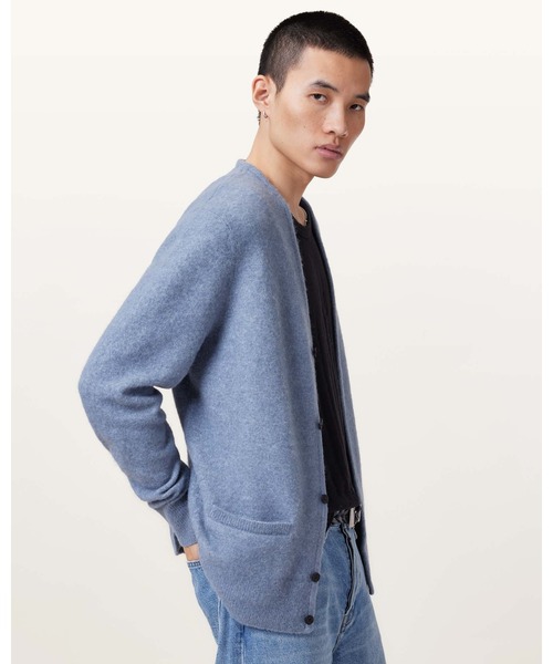 ALLSAINTS(オールセインツ)の「RENN WOOL BLEND CARDIGAN | RENN ウール ブレンド カーディガン(カーディガン/ボレロ・メンズ・ブルー系その他・XS/S/M/L/XL)」の7枚目の写真