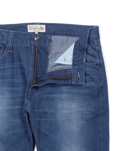 The DUFFER of ST.GEORGE（ザダファーオブセントジョージ）の「『WONDER SHAPE』5PKT：360°全方向高伸縮 『ワンダーシェイプ』スキニーデニムパンツ（デニムパンツ・メンズ・ダークインディゴブルー/インディゴブルー・X-LARGE/LARGE/MEDIUM/SMALL）」の11枚目の写真