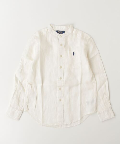POLO RALPH LAUREN CHILDRENSWEAR(ポロ ラルフ ローレン チルドレンズウェア)の「リネン シャツ(シャツ/ブラウス・キッズ・ホワイト・L/S/M/XL)」の3枚目の写真